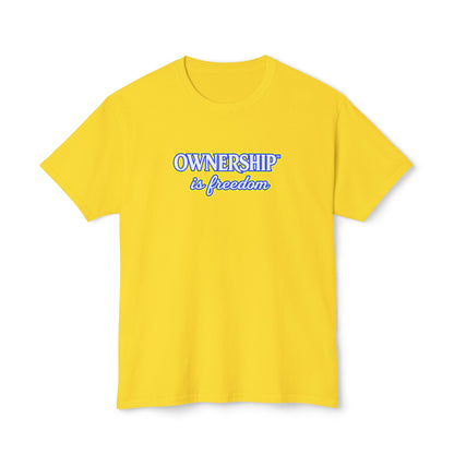 OWNERSHIP IS FREEDOM™ Unisex T-Shirt | Personal Growth Graphic Tee | Self-Leadership Shirt | Inspirational Quote Apparel | Sunnyside Life™