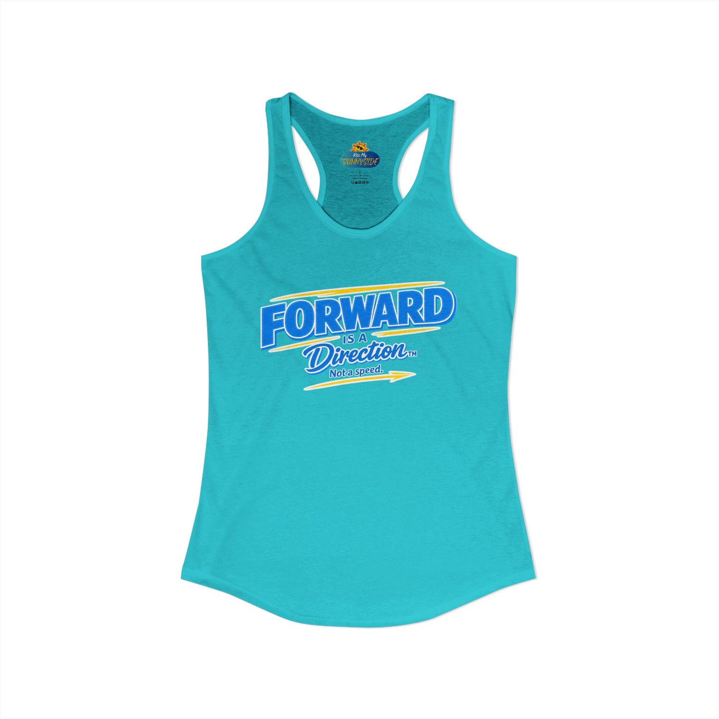 FORWARD IS A DIRECTION™ Racerback Tank Top | Inspirational Women’s Fitness Tank | Motivation & Personal Growth Apparel