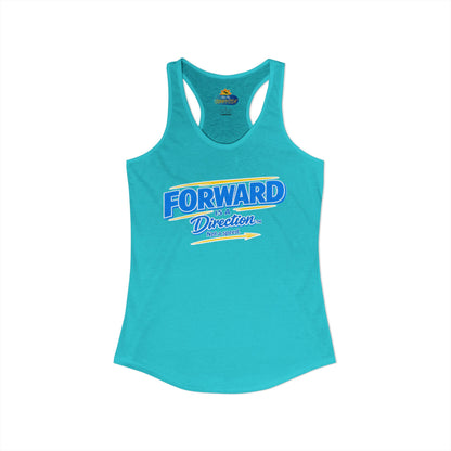 FORWARD IS A DIRECTION™ Racerback Tank Top | Inspirational Women’s Fitness Tank | Motivation & Personal Growth Apparel
