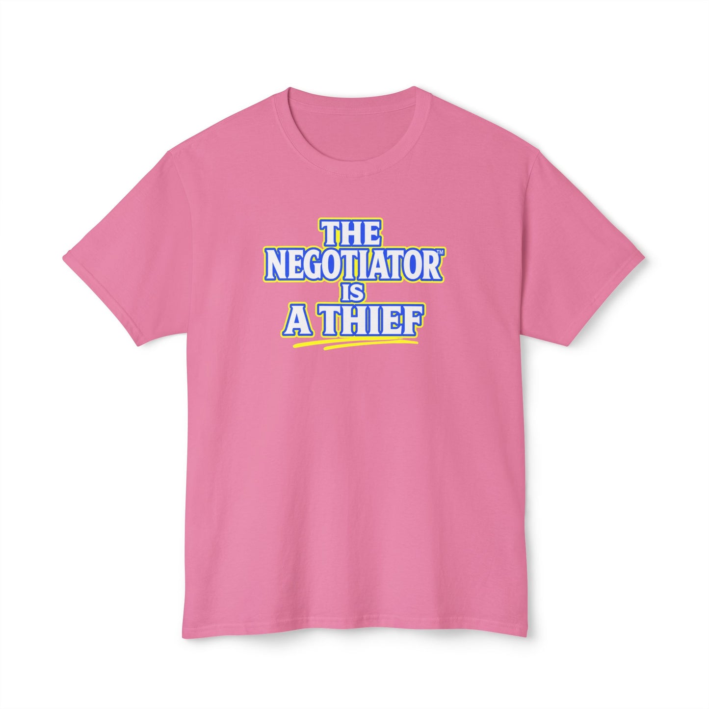 THE NEGOTIATOR™ IS A THIEF Unisex T-Shirt | Motivation & Discipline Graphic Tee | Personal Growth Apparel | Sunnyside Life™