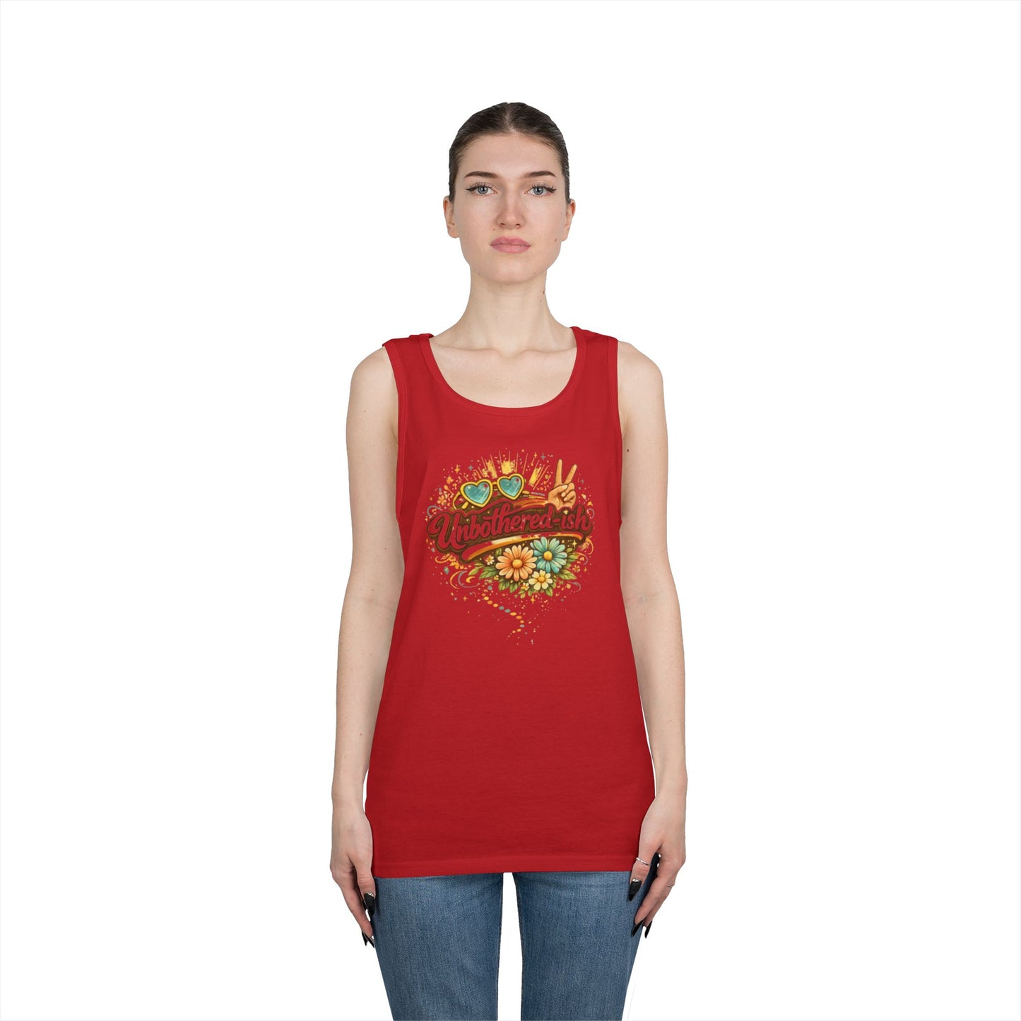 Unbothered-ish / Kiss My Sunnyside Tank — Relaxed Tank Top